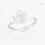 Bague Lotus Argent Bouddhiste élégante et symbolique
