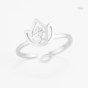 Bague Lotus Argent Bouddhiste élégante et symbolique
