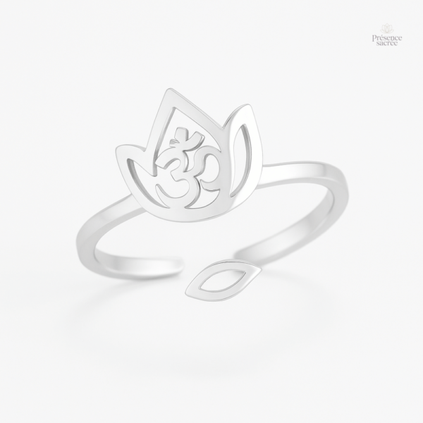 Bague Lotus Argent Bouddhiste élégante et symbolique