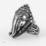 Bague spirituelle représentant Ganesh, un symbole de prospérité