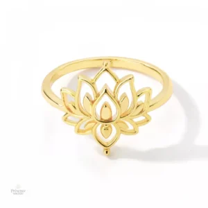 Bague Lotus, accessoire symbolique de paix intérieure