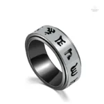 Bague Mantra élégante pour méditation quotidienne