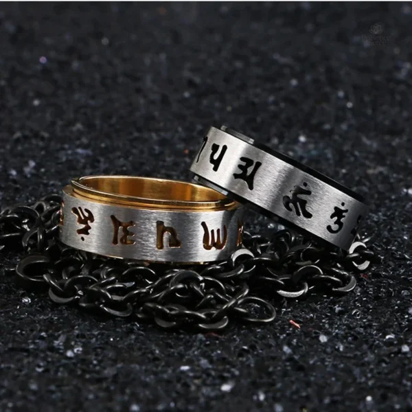 Bague Mantra ajustable pour un confort optimal