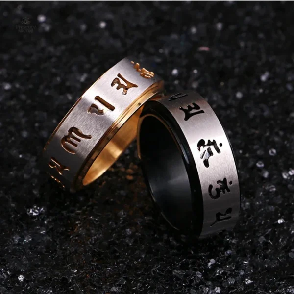 Bague Mantra, parfait cadeau pour les adeptes du bouddhisme