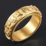 Bague Mantra en or pour la méditation et la sérénité