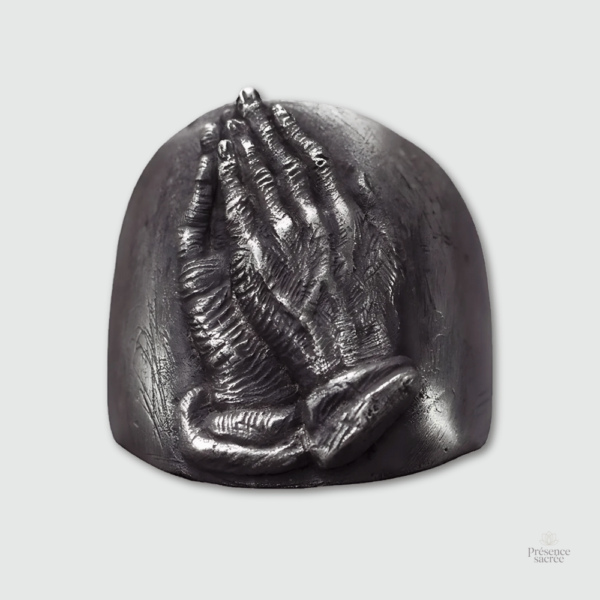 Bague Namaste en argent, symbole bouddhiste spirituel