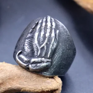 Bague bouddhiste Namaste, design minimaliste et élégant