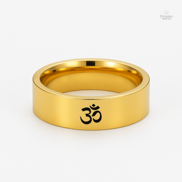 bague-om-1 Bague Om Bouddhiste en argent, symbole de paix et spiritualité