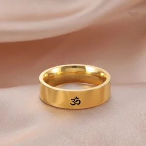 Bague Om en argent, ornement spirituel pour méditation