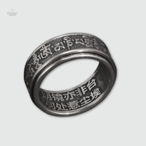 Bague Om Mani Padme Hum en argent bouddhiste