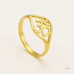 Bague Om Or - Bague Bouddhiste élégante en or