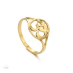 Bague Om Or - Accessoire spirituel raffiné