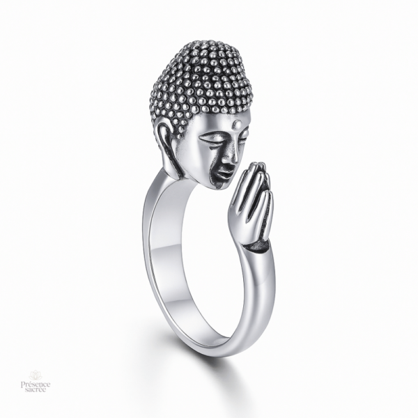 bague-priere-bouddha-1 Bague Prière Bouddha en métal, symbole de sérénité