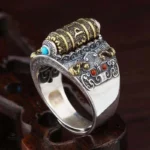 Bague traditionnelle Tibétaine, parfaite pour un look distinctif