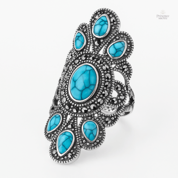 Bague Tibétaine Femme en style bouddhiste