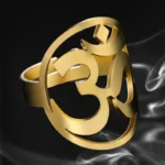 Bague Bouddhiste avec motif Om, accessoire spirituel élégant