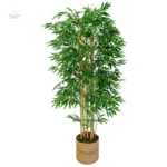 Plante en bambou synthétique, 180 cm, décor naturel moderne