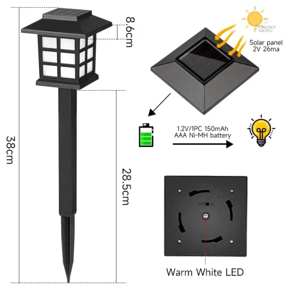 Éclairage solaire japonais pour votre jardin