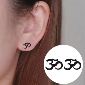Boucles d'oreilles Om, symbole de paix et d'harmonie