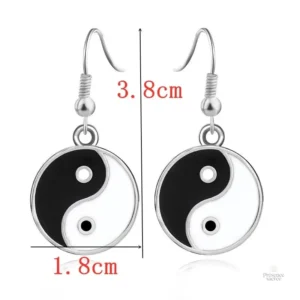 Boucles d'oreilles yin yang pour un style unique