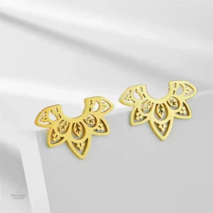 Boucles d'oreilles Bohème fleurs de lotus élégantes