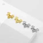Bijoux bohèmes : boucles d'oreilles fleurs délicates