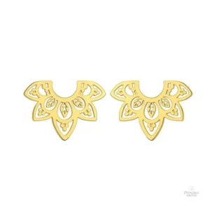 Boucles d'oreilles fleur de lotus inspirées de la nature