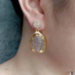 Accessoire Bouddha en or et quartz pour le style