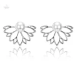 Boucles d'oreilles en forme de fleur de lotus élégantes