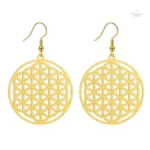 Boucles d'oreilles Fleur de Vie élégantes et raffinées