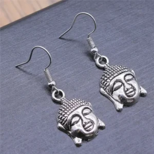 Accessoire Bouddha, boucles d'oreilles spirituelles