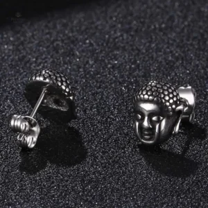 Bijoux bouddha en acier inoxydable, symbole de paix et sérénité