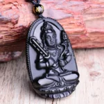 Pendentif en obsidienne pour le bien-être spirituel