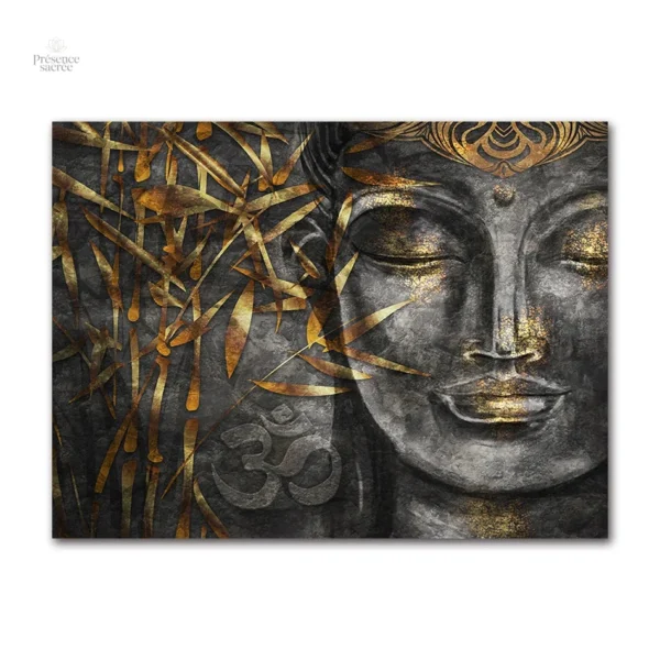 Affiche artistique de Bouddha, symbole de tranquillité