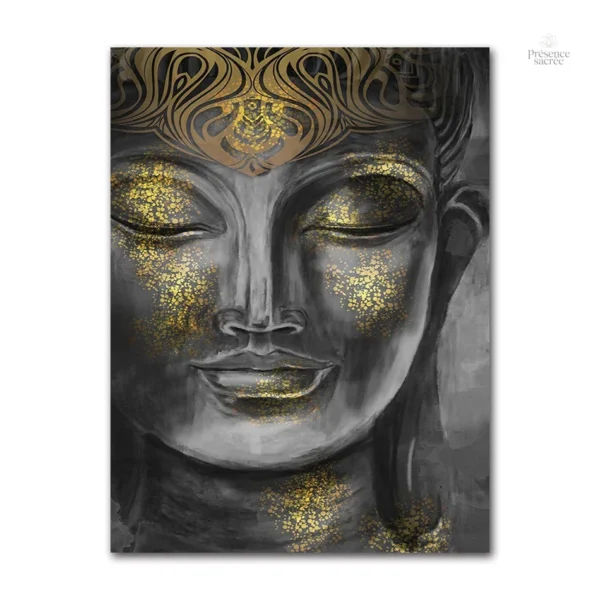 Art de Bouddha, poster vibrant pour la méditation