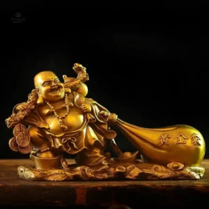 Bouddha Sac d'Or, symbole de bonheur et prospérité