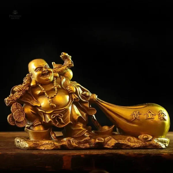Bouddha Sac d'Or, symbole de bonheur et prospérité