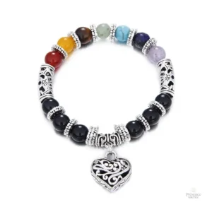 Bracelet 7 Chakras d'Amour en perles colorées