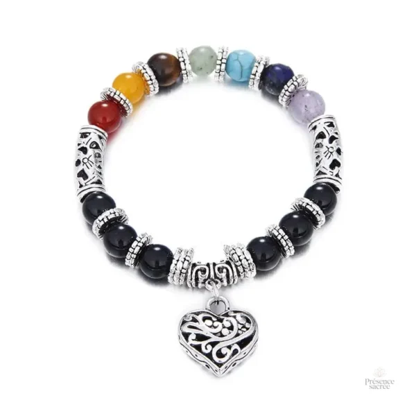Bracelet 7 Chakras d'Amour en perles colorées
