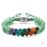 Bracelet 7 Chakras Arbre de Vie pour équilibre et harmonie