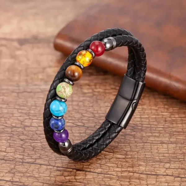 Bracelet 7 chakras couleur et énergie