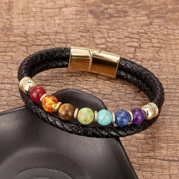 Bracelet zen 7 chakras pour homme