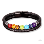 Bracelet chakras homme en lithothérapie