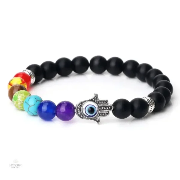 Bracelet élégant Hamsa pour l'harmonisation des chakras