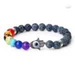 Bijou chakras : bracelet Hamsa en matériau naturel