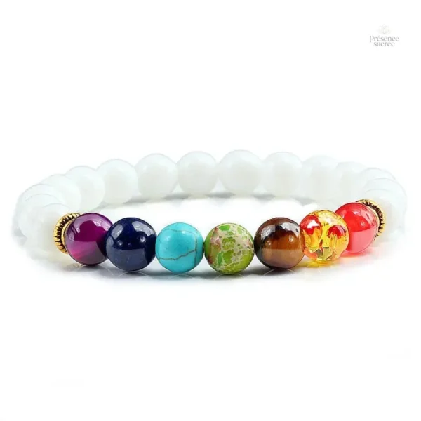 Bracelet 7 Chakras en pierre semi-précieuse