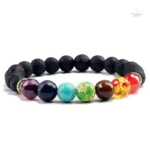 Bracelet en pierres 7 Chakras pour relaxation