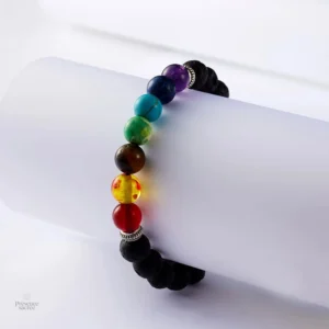 Bracelet énergétique aux 7 chakras avec pierres naturelles
