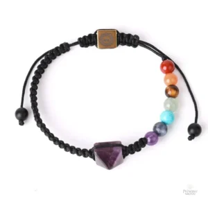 Bracelet 7 chakras femme pour la méditation et l'équilibre