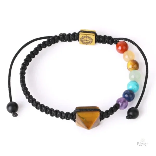 Bracelet femme aux pierres naturelles pour l'harmonisation des chakras